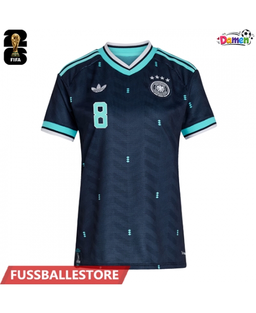 Günstige Deutschland Leon Goretzka #8 Auswärtstrikot Damen WM 2026 Kurzarm
